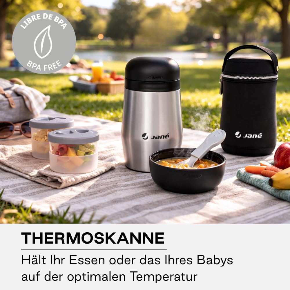 Jané Thermic Line Thermoskanne für Babybrei 1 L, 1 L