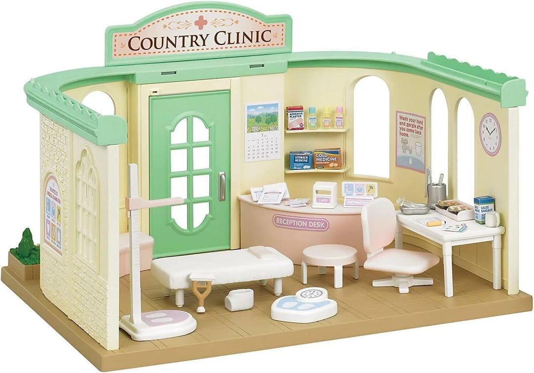 Sylvanian Families 5096 Landklinik - Puppenhaus Spielset, Mehrfarbig
