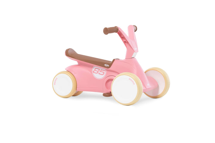 Berg GO² 2in1 Rutschauto Retro Rosa | Rutscher und Laufrad, Kinderrutscher, Kinderauto mit Ausklappb