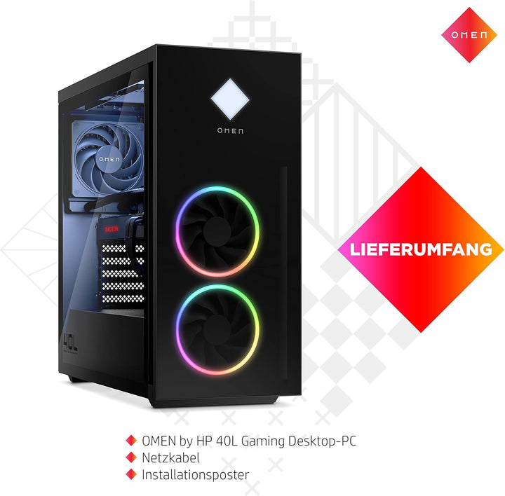 OMEN Gaming PC | AMD Ryzen 7 5800X | 16GB DDR4 RAM | 512GB SSD + 1TB HDD | NVIDIA GeForce RTX 3070 |