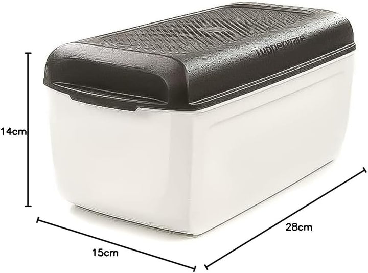 TUPPERWARE BrotMax Junior 2 weiss schwarz A 201 Brotkasten Brot Max Brotprofi