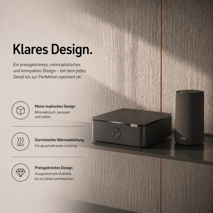Loewe Multi.Room amp, Verstärker, Schwarz, Stereo Amplifier, 1200 Watt, DTS Play-Fi, AirPlay und Chr
