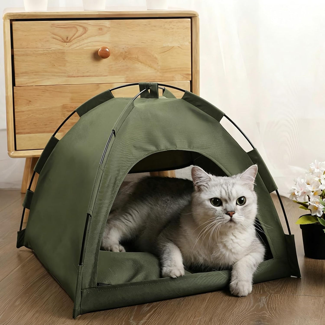 Tipi Zelt für Haustiere Hundezelt Katzenzelt mit Plüschkissen Haustierzelte Häuser für Katzen und Hu