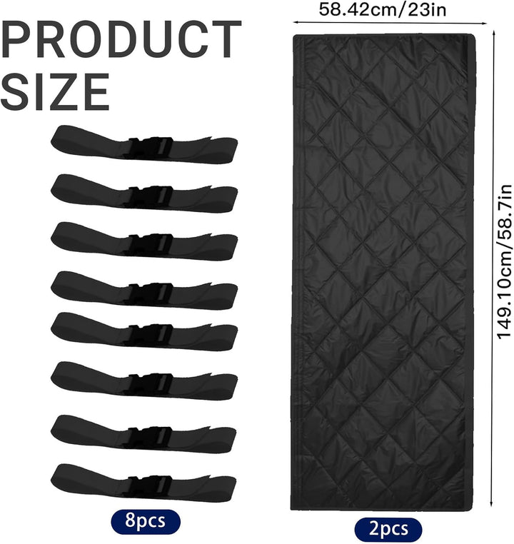 Isolierung Abluftschlauch Klimagerät, 150X50CM Abluftschlauch Isolierung 2 set Schwarz, 2 set Schwar