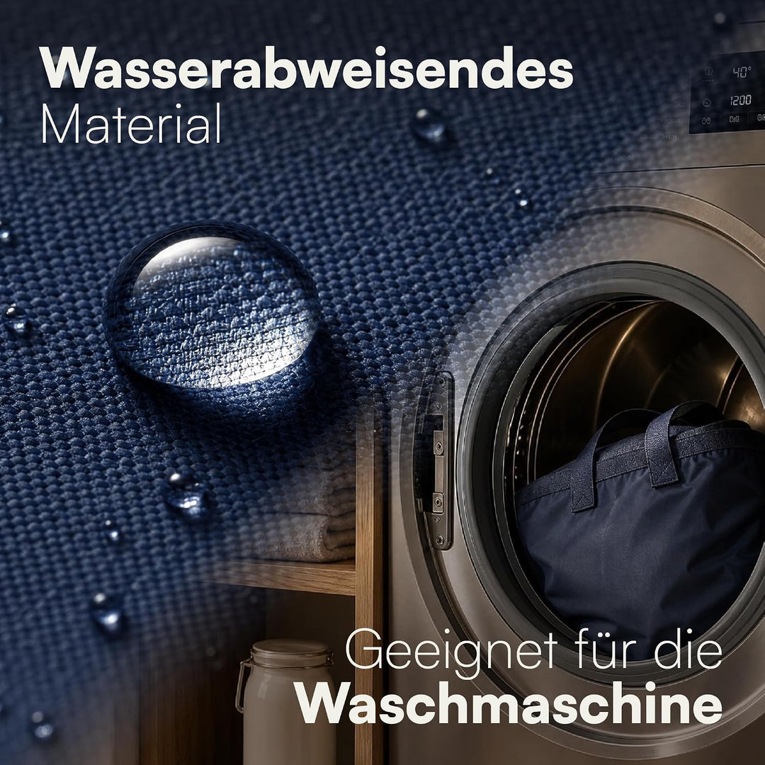 BAM BOO BOX Pfandflaschen Sammelbehälter 100L Blau – Pfandflaschen Behälter mit Einwurf – Flaschensa