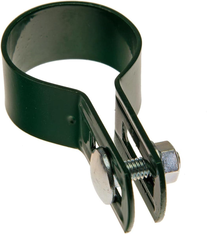 HaGa® Strebenschelle rund Ø 3,8cm - 50 Stück Befestigungsschellen für Zaunbau in grün, 50 Stück