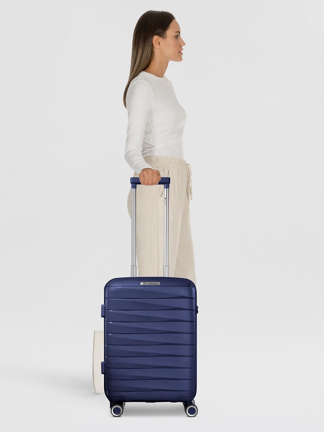 Franky Kabinen-Koffer für Damen und Herren | Kleiner Cabin-Trolley 36 x 20 x 55 cm aus hochwertigem,