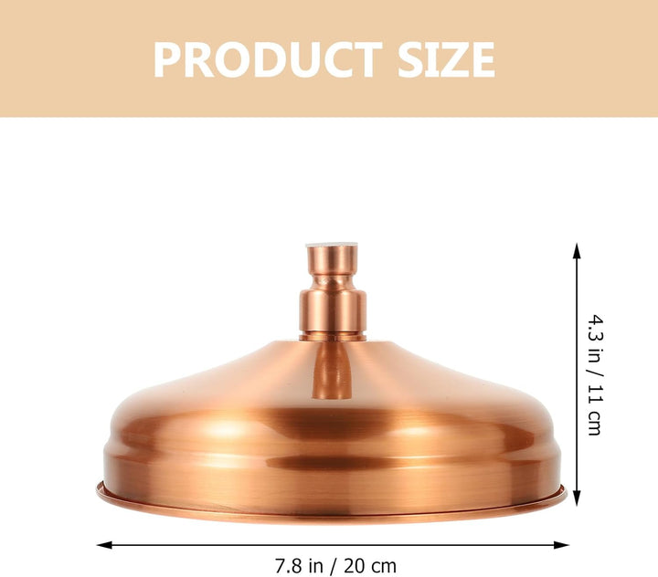 DOITOOL Kupfer Wasserkopf mit hohem Druck Regendusche Vintage Retro Dusche Sprinkler Ersatzdüse für
