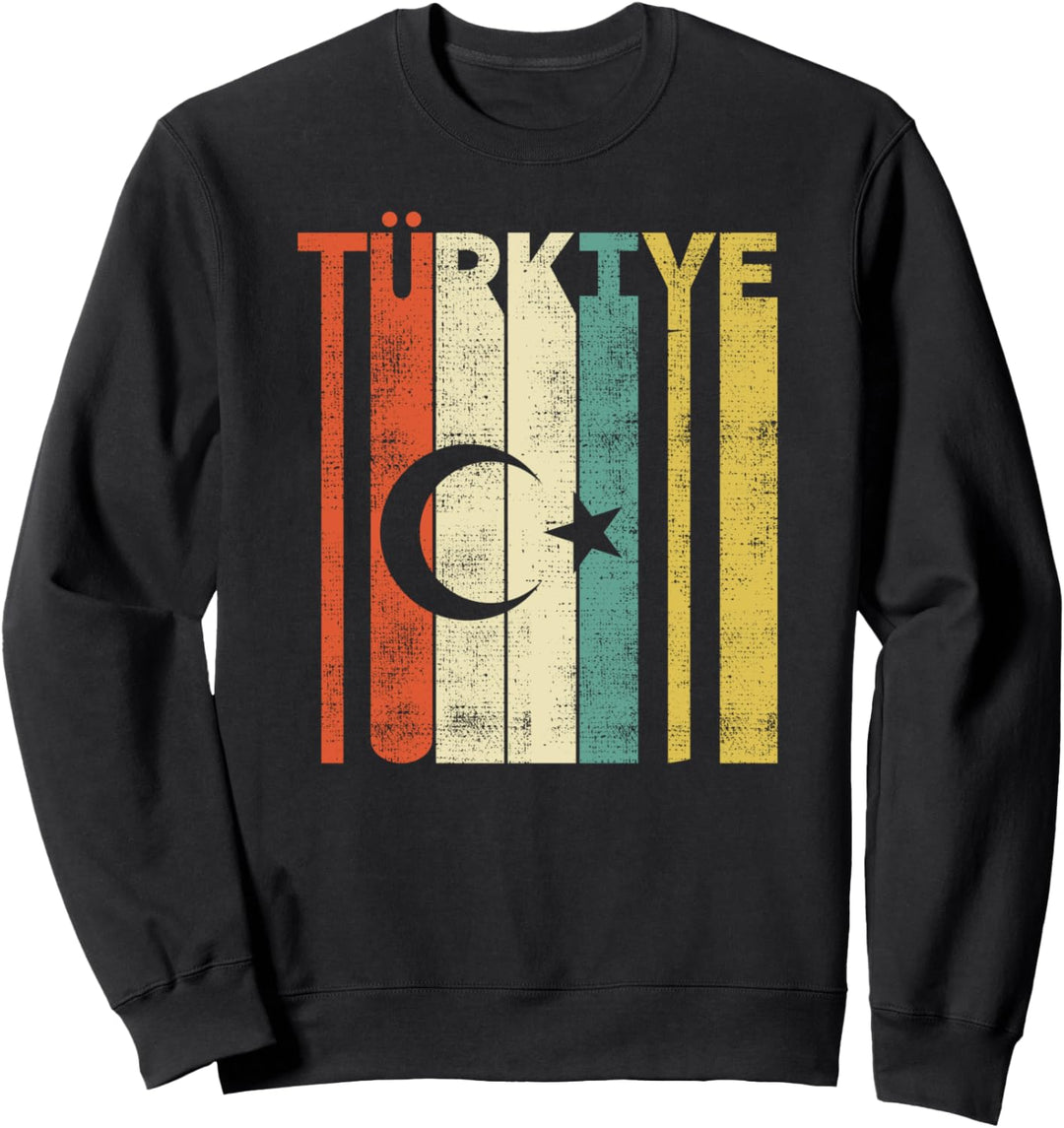 Retro Türkiye Vintage Türkei Flagge Geschenke Sweatshirt