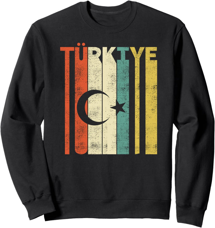 Retro Türkiye Vintage Türkei Flagge Geschenke Sweatshirt