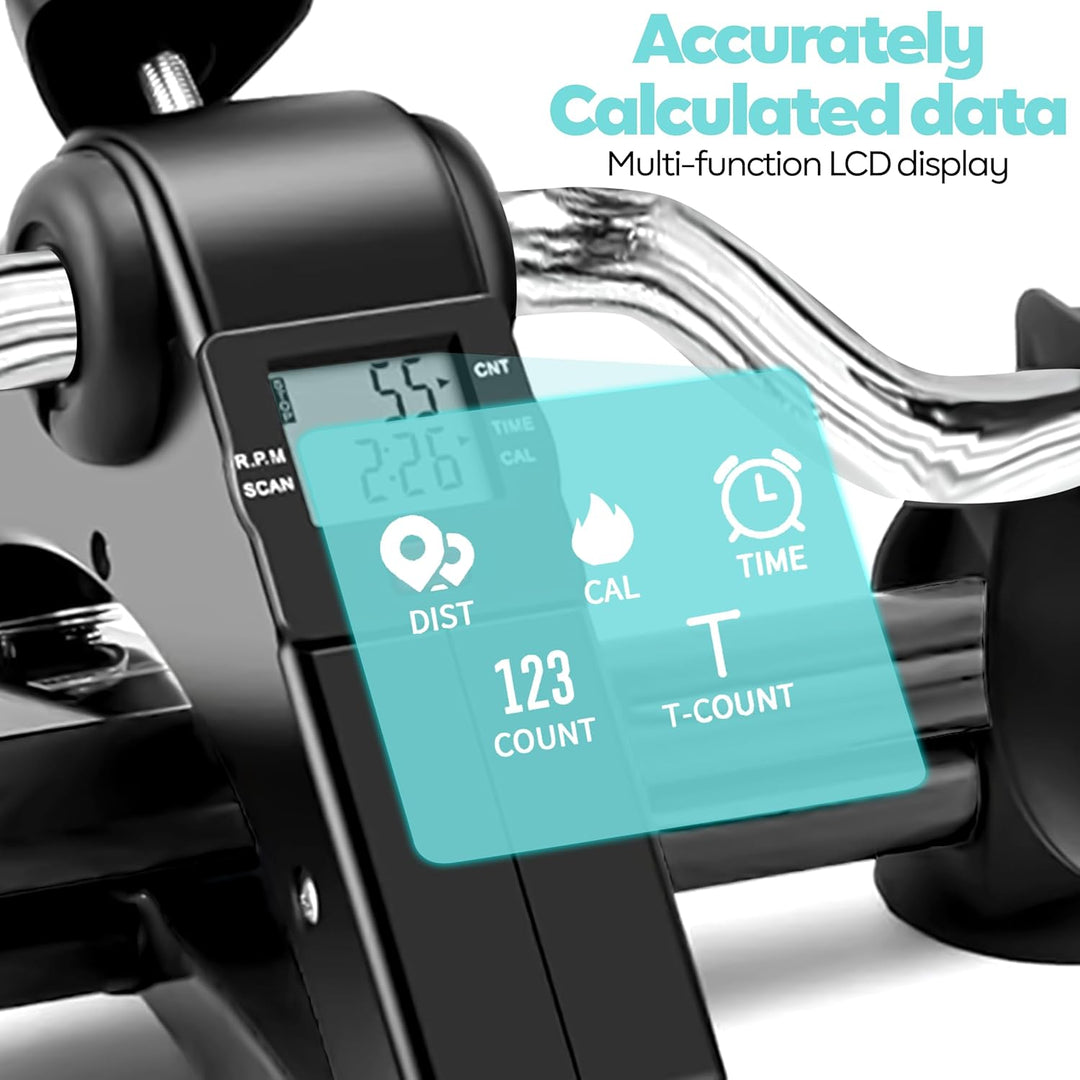 Techfit Pedal-Ausbilder, Mini-Heimtrainer für Heim und Büro, leichte Trainingsmaschine für Arme und