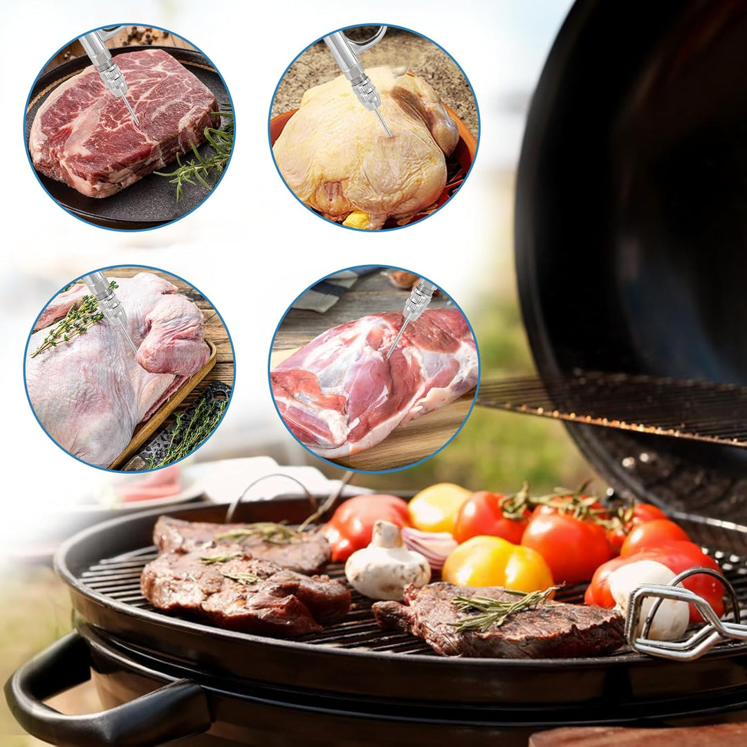 MXBAOHENG Marinierte Spritze Elektrische Kochsalzinjektionspumpe 70W Fleischeinlegemaschine Fleisch