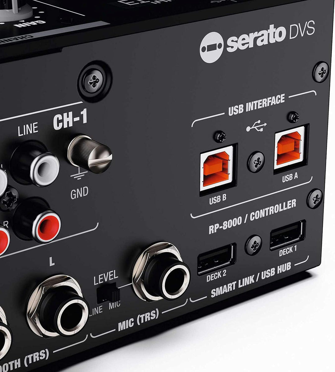 Reloop ELITE Professioneller DVS Performance Mixer für Serato DJ Pro, 16 grosse, anschlagsdynamische