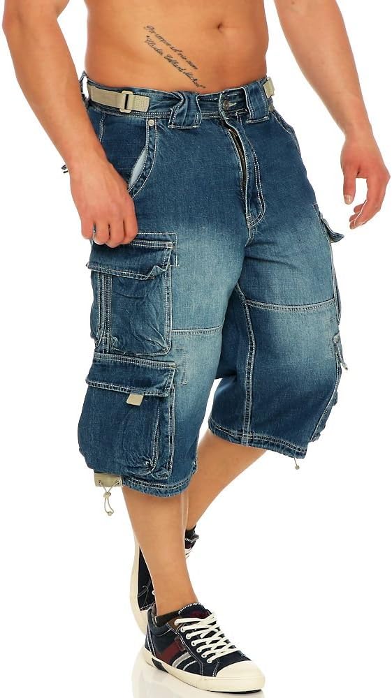 Jet Lag Herren Cargo Shorts 007 B light navy 3XL