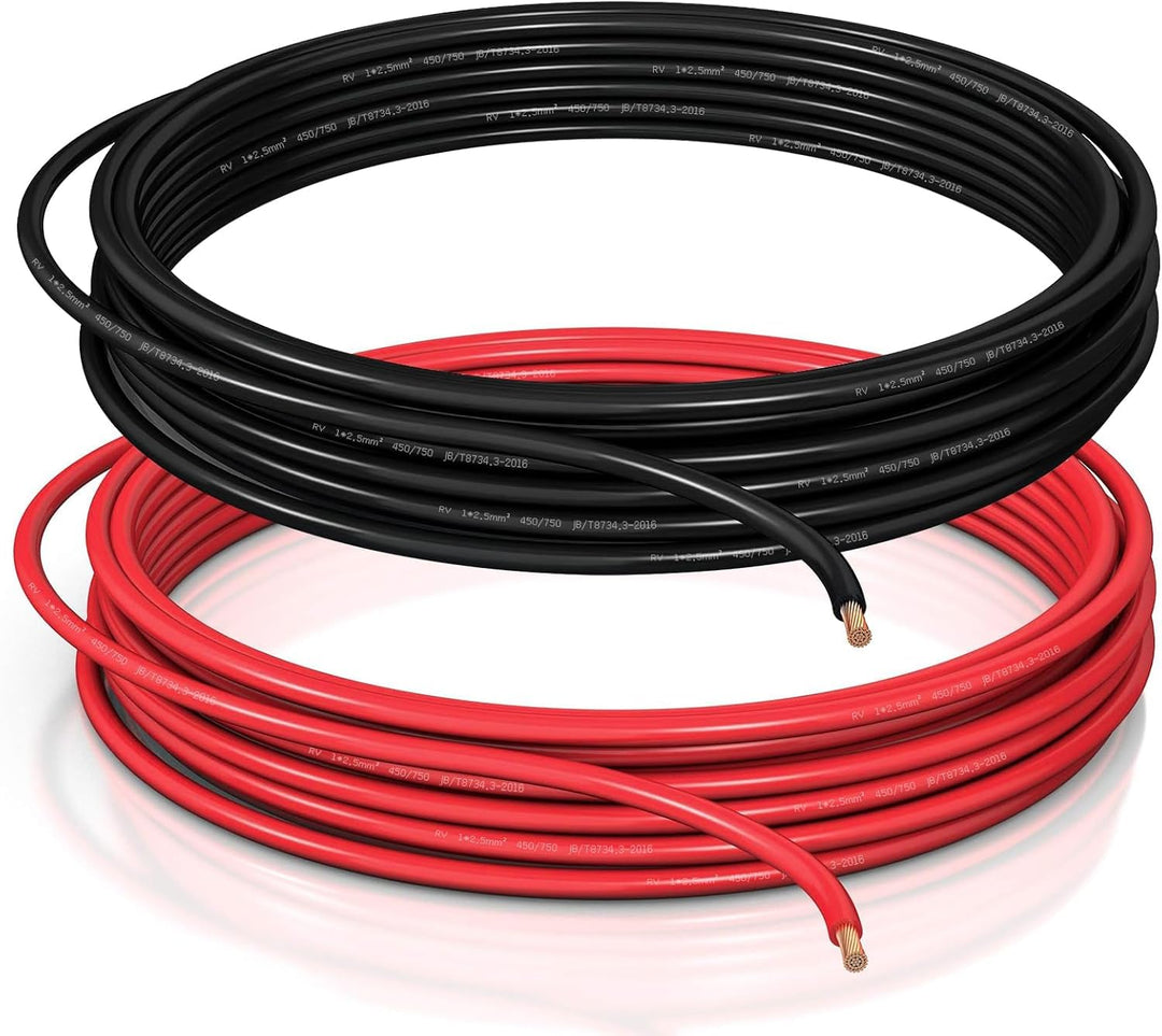 Fahrzeugleitung 2,5 mm² FLRY B asymmetrisch KFZ Kabel Litze Aderleitung flexibel Kupferkabel Schwarz