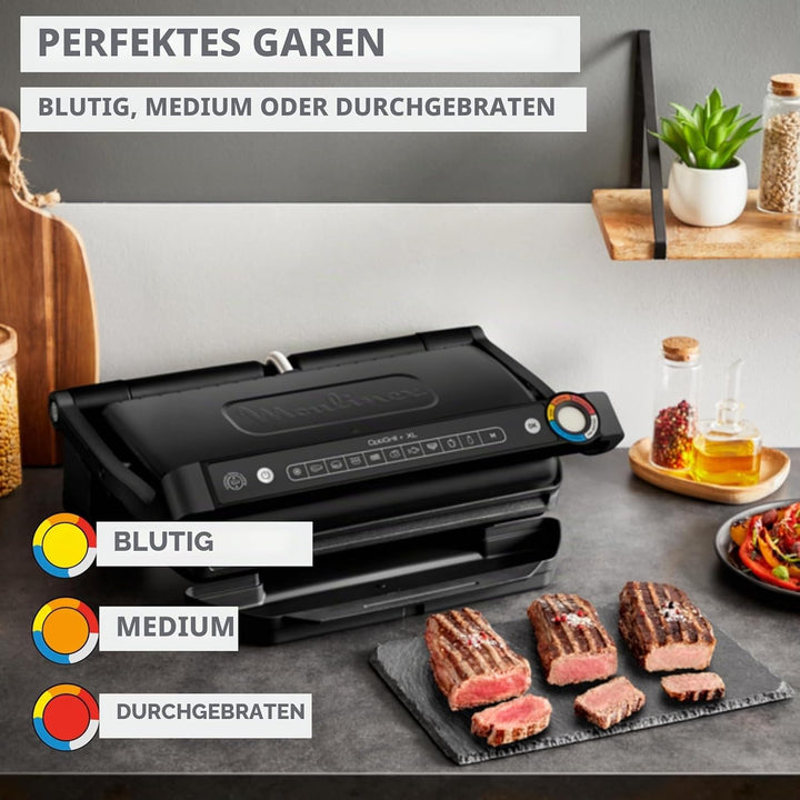 Moulinex Optigrill+ XL, Elektrogrill für den Innenbereich, ideal zum Kochen von Fleisch, Fisch und G
