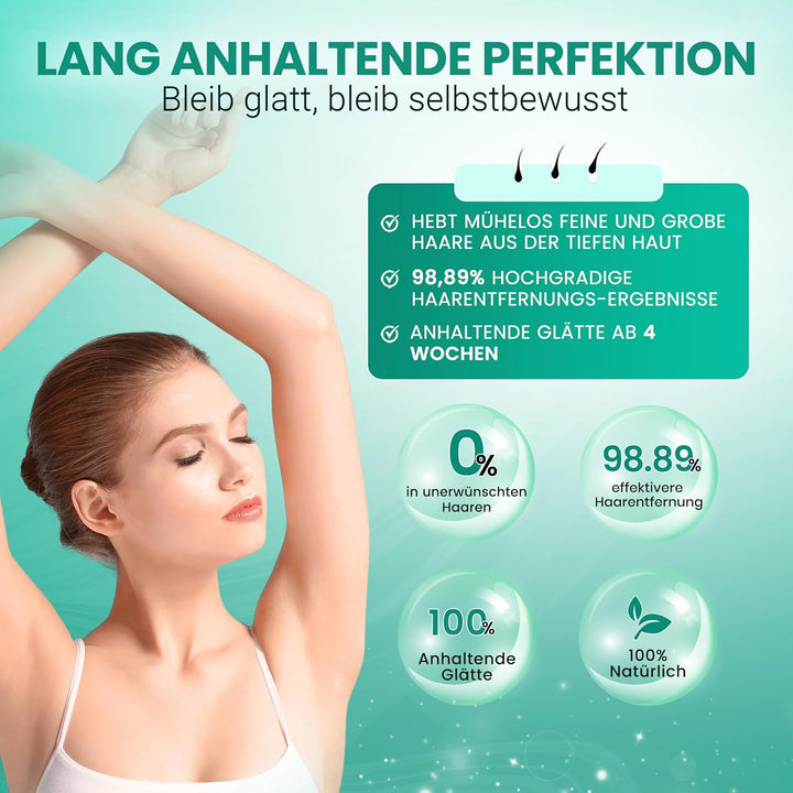 Dermawax 1 kg Aloe Vera Wachs Heisswachs Waxing Perlen Wachsperlen Anwendung ohne Wachsstreifen zur