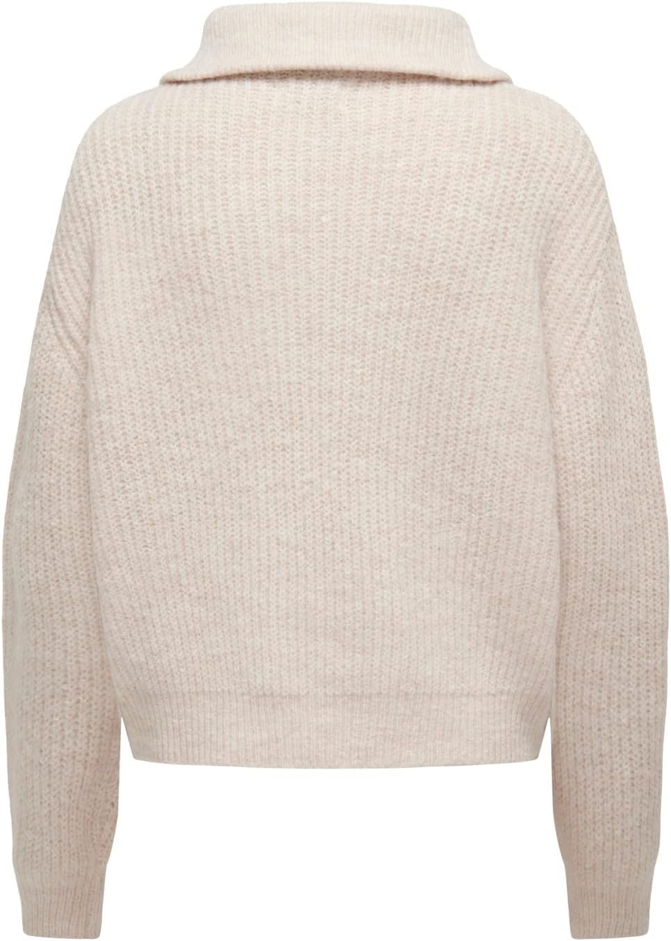 ONLY Female Strickpullover ONLBAKER Strickpullover XS Cloud Dancer/Detail:melange, XS Cloud Dancer/D