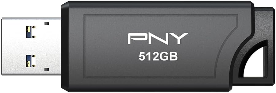 PNY 512GB PRO Elite V3 USB 3.2 Gen 2 Flash-Laufwerk, bis zu 1000 MB/s Lesen & 800 MB/s Schreiben, Ex
