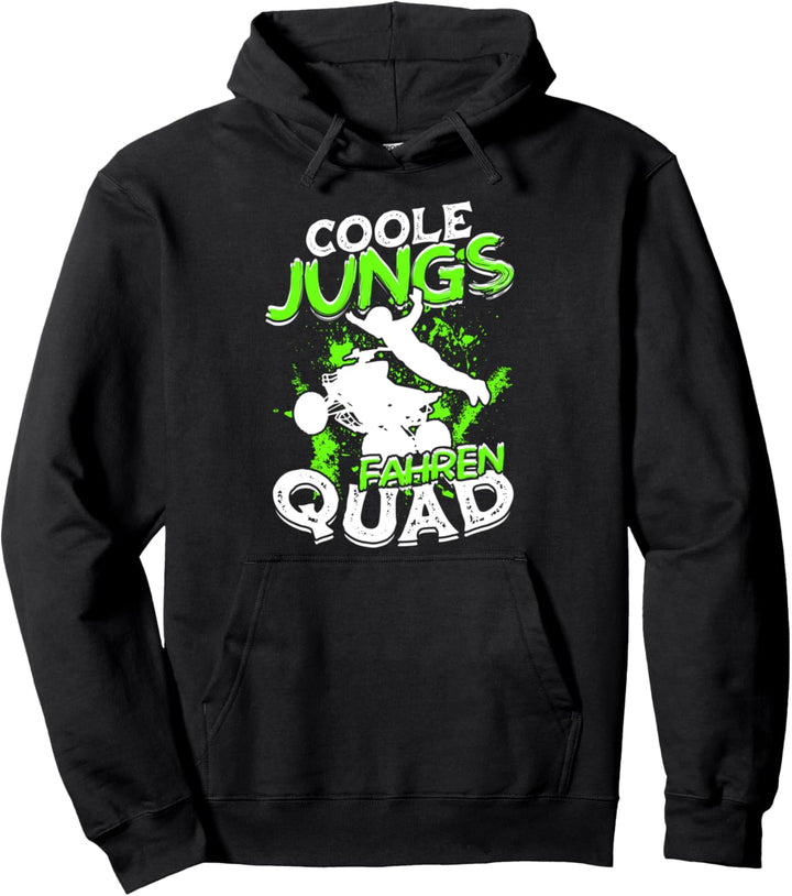 ATV Quad Bike Offroad Quadfahrer Coole Jungs Fahren Quad Pullover Hoodie