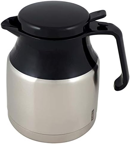 Helios Mondial Push Edelstahl-Isolierkanne, matt, 1 Stück (1er Pack)