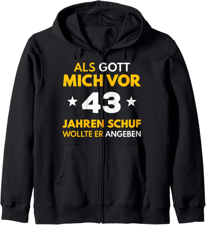 43. Geburtstag Mann Frau 43 Jahre 1981 Deko Lustig Kapuzenjacke