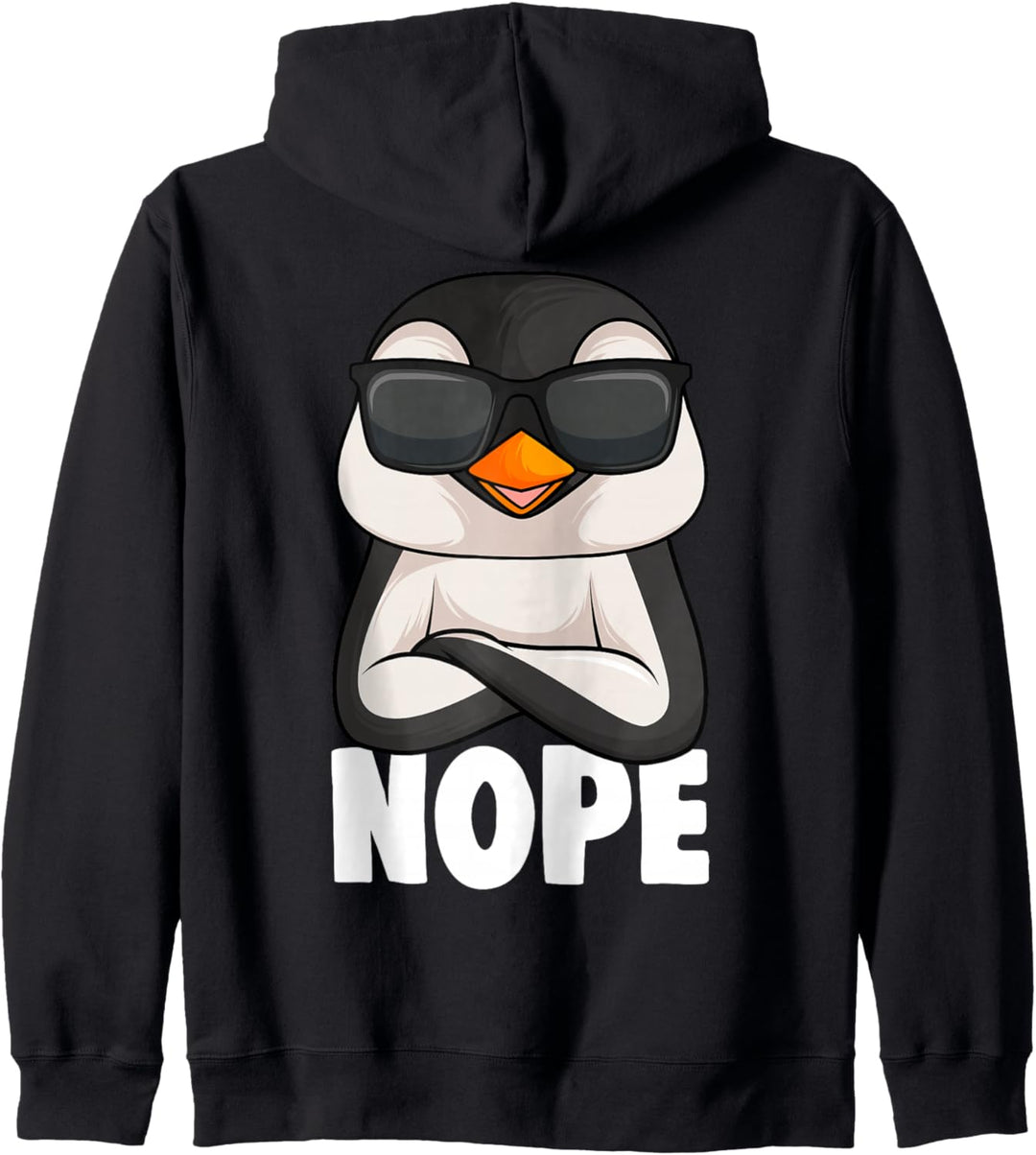 Pinguin Nope Penguin Mädchen Kinder Damen Kapuzenjacke