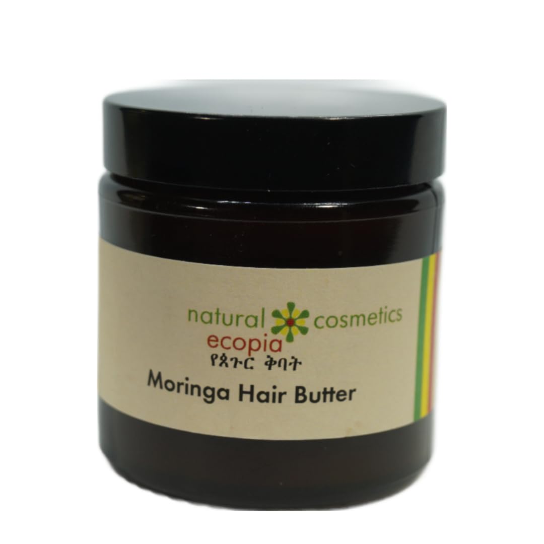Moringa Haarbutter mit Sheabutter: Intensive Pflege für gestresstes Haar, hormonell bedingten Haarau
