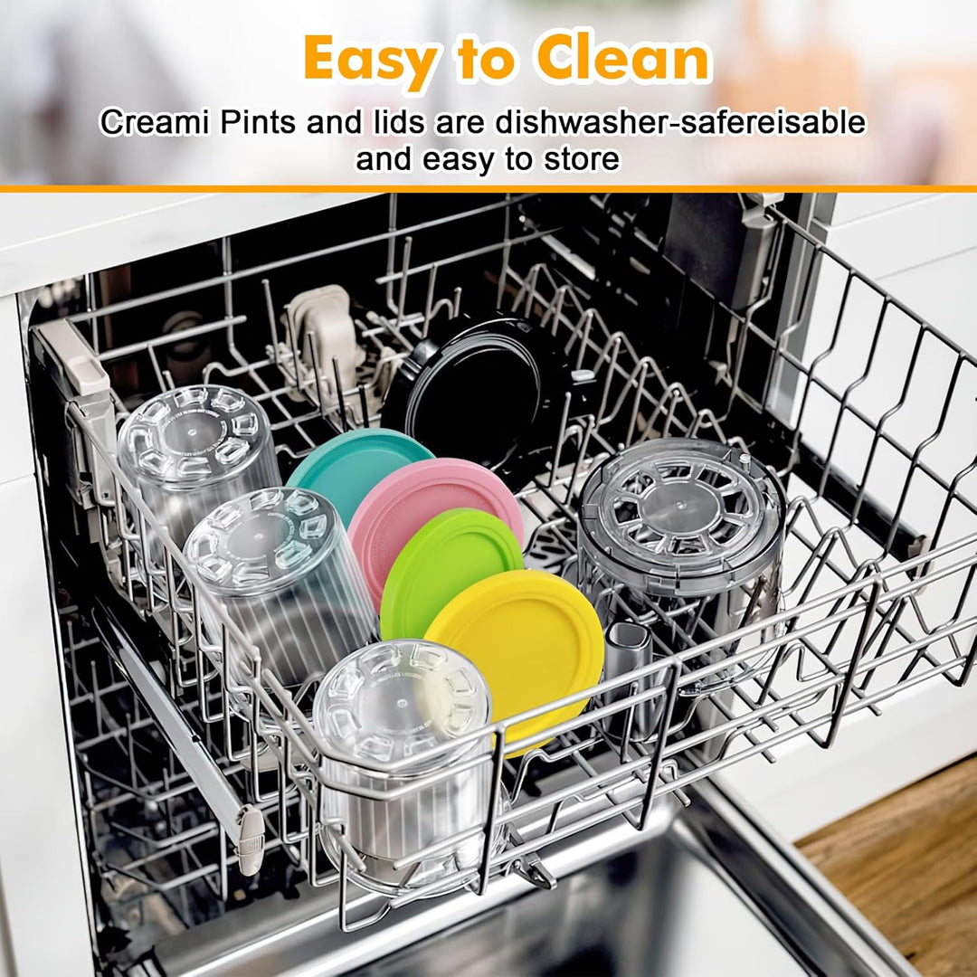 Behälter für Ninja Creami Deluxe - 4er Set Kompatibel mit NC501, NC500 EU Serie Ninja Eismaschine Cr