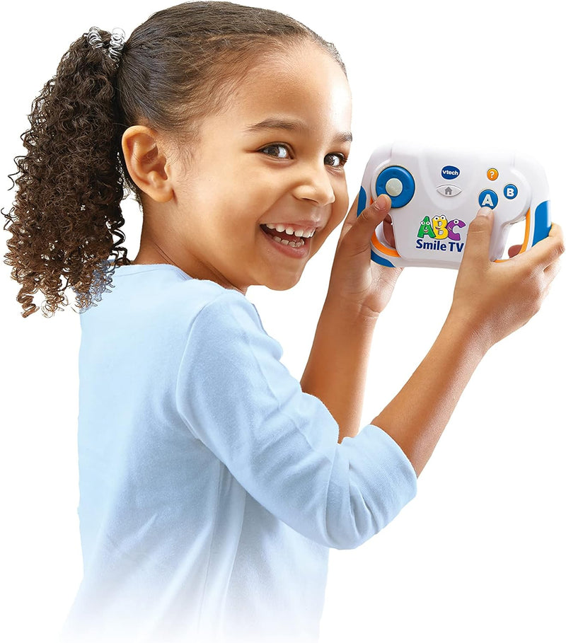 VTech ABC Smile TV – Kabellose Lernkonsole mit HDMI-Stick für den Fernseher mit 15 Spiel-Level für s