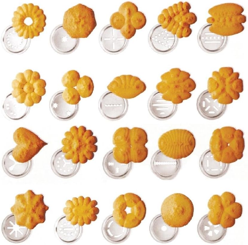 Excelsa Biscuits Maschine für Kekse, Edelstahl, Silber