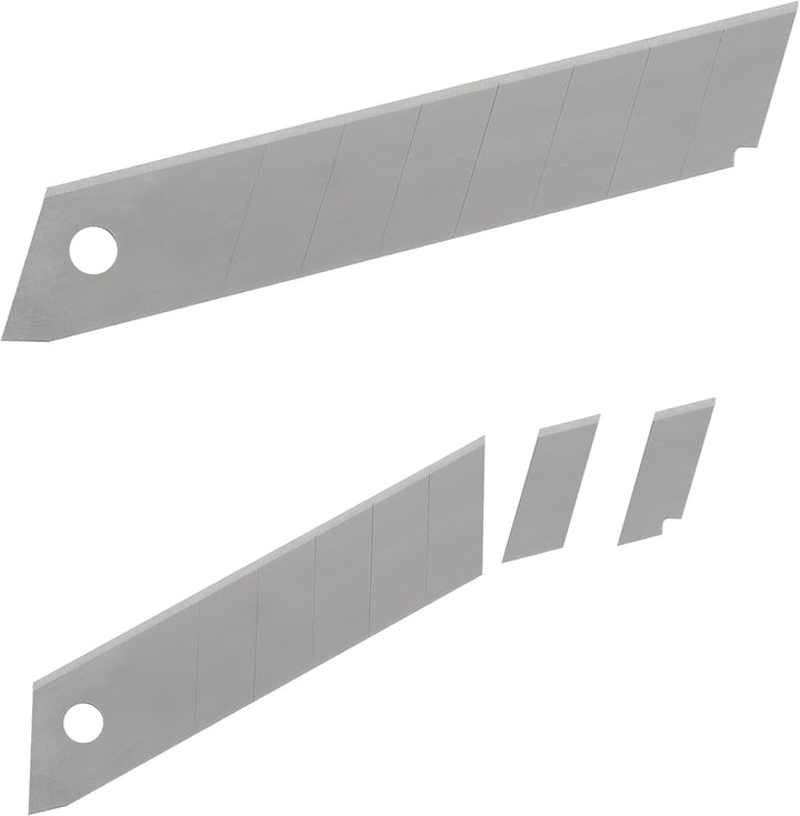 Relaxdays 2400 x Abbrechklingen, 7 Bruchstellen je Klinge, Cutterklingen, extrem scharf, 18 mm, Carb
