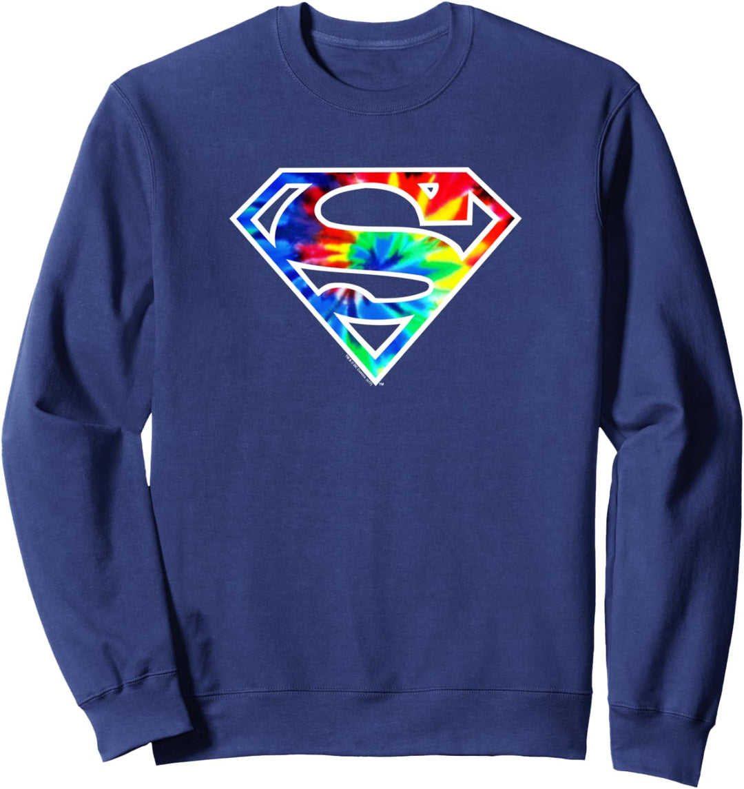 Superman Tie Dye Logo Sweatshirt