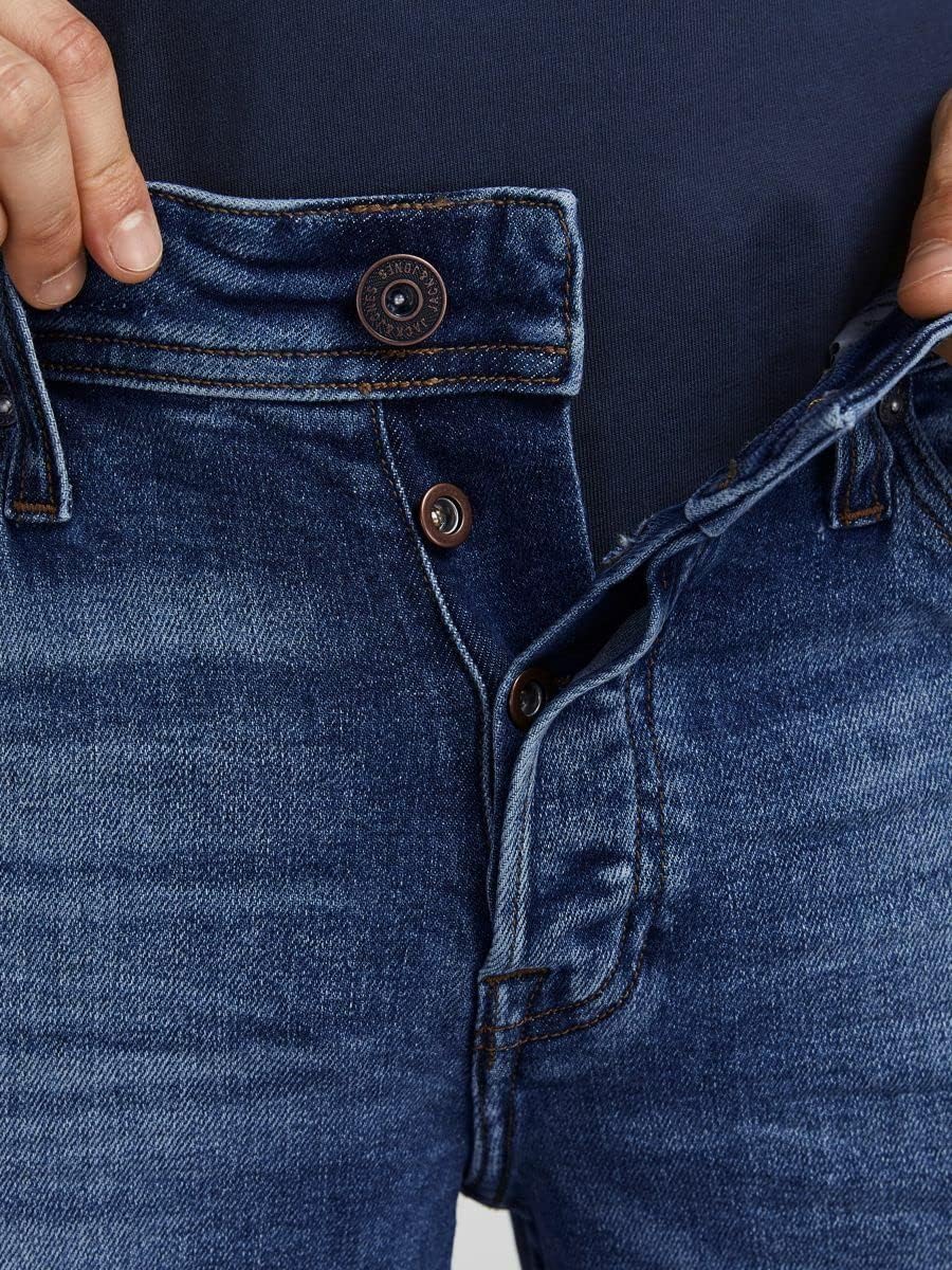 JACK & JONES Tim Original Slim Fit Herren Jeans, Farbe:Blau (SPK001), Hosengrösse:W33/L30