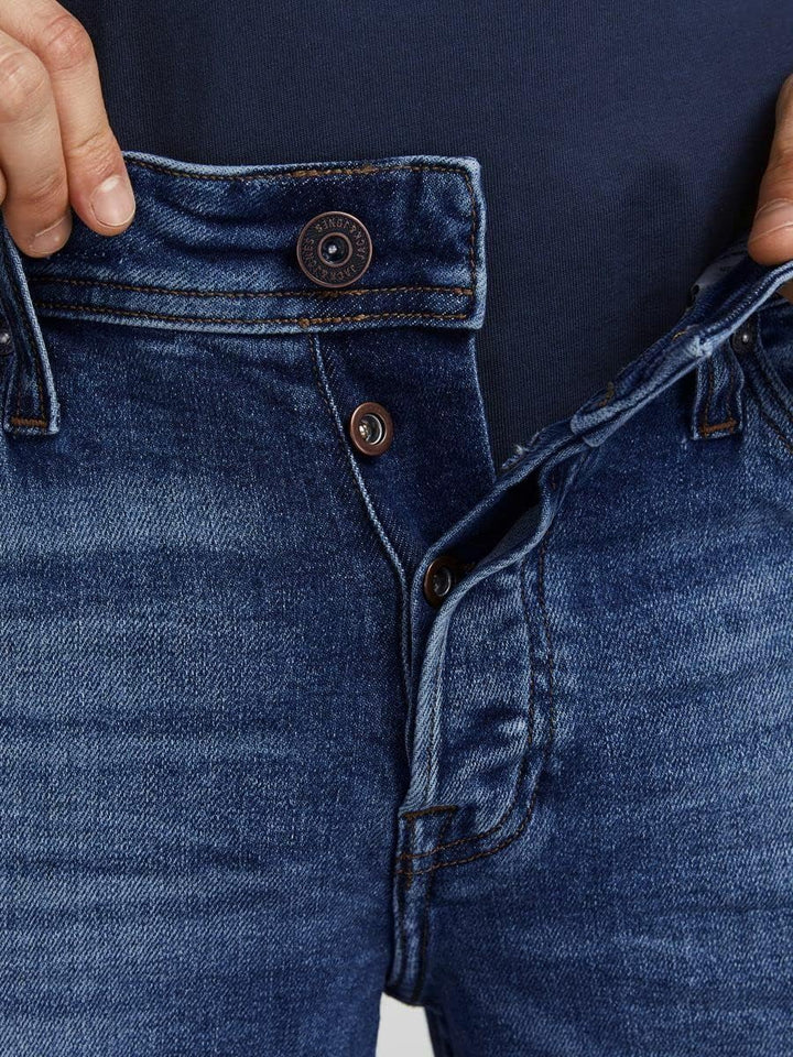 JACK & JONES Tim Original Slim Fit Herren Jeans, Farbe:Blau (SPK001), Hosengrösse:W33/L30