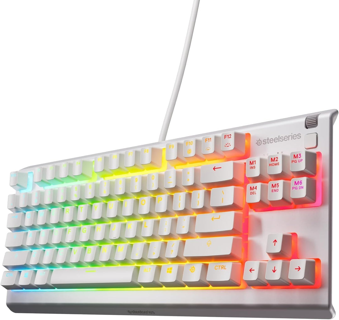 SteelSeries Apex 3 TKL White - Gaming Tastatur - 8-Zonen RGB-Beleuchtung - Deutsches QWERTZ Arctis N