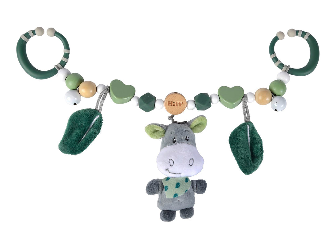 Eichhorn - Baby Hipp Collection - Wagenkette mit verschiedenen Elementen, Plüschesel mit Rasselfunkt