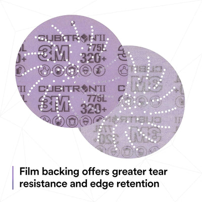 3M Cubitron II Hookit Filmscheibe – Kletthaftende Schleifscheibe mit Präzisions-Keramikkorn – 150 mm