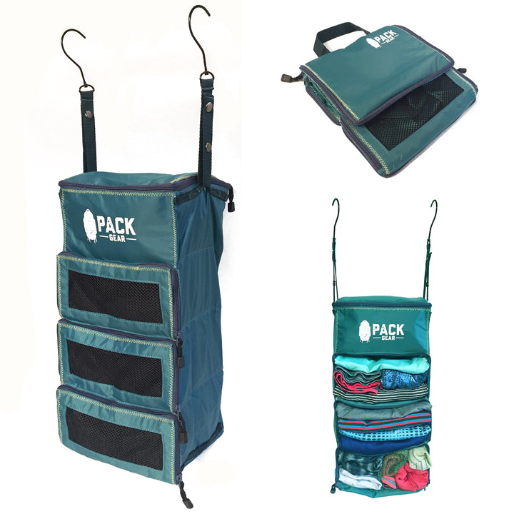 Pack Gear Hängekoffer-Organizer, Standard-Gepäck-Organizer zum Aufhängen, passt in jeden Handgepäck-