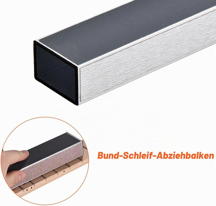 11 Stk Gitarren Luthier Werkzeug Set, Gitarre Fret Datei, Gitarrenbund Nivellierbalken, 2 Griffbrett