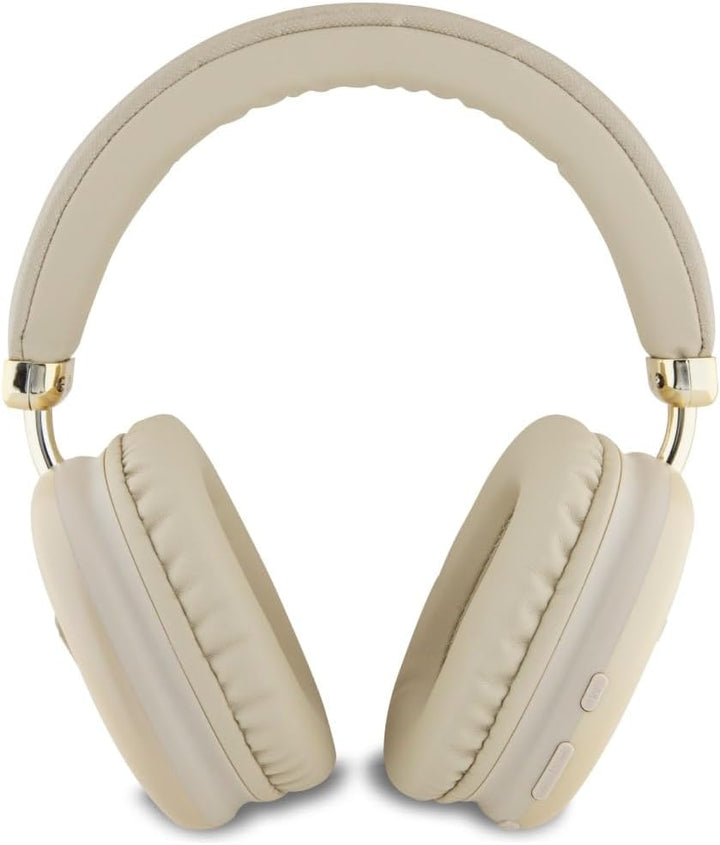 CG MOBILE Guess Bluetooth 5.3 On-Ear-Kopfhörer mit metallischem Dreieck-Logo (Gold)