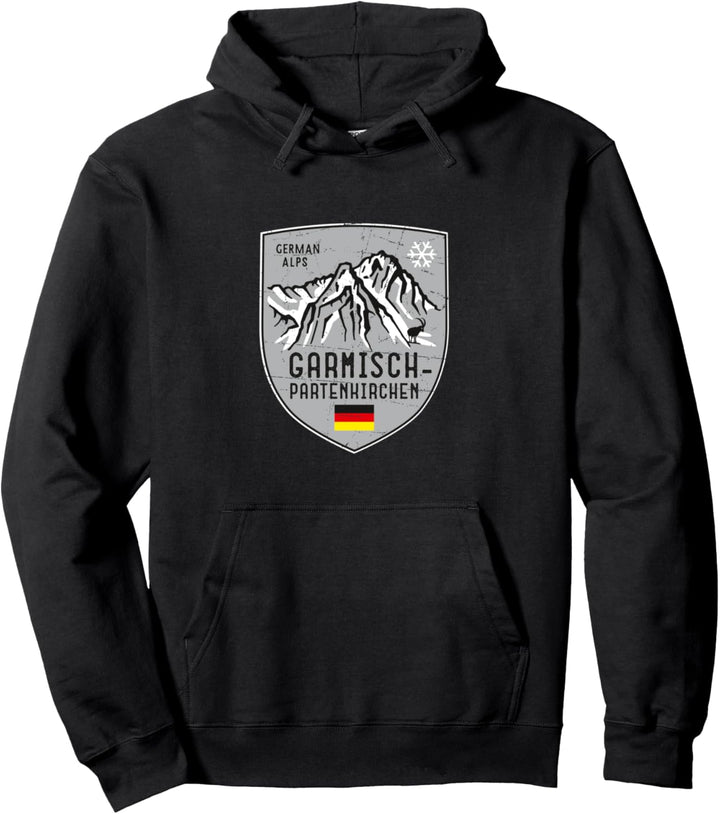 Garmisch-Partenkirchen Zugspitze Wappen Pullover Hoodie