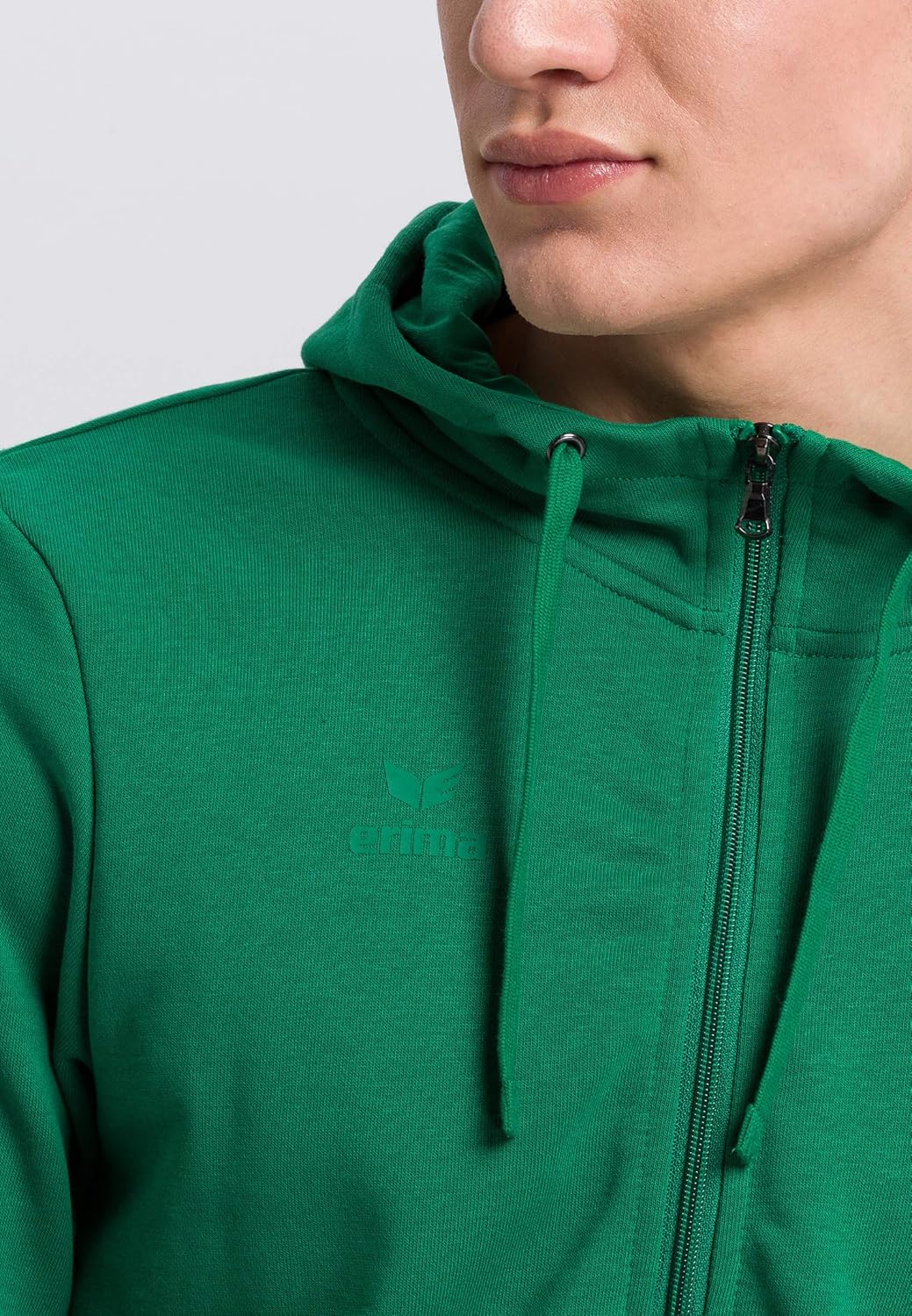 Erima Herren Basic Kapuzensweat Jacke M Smaragd, M Smaragd