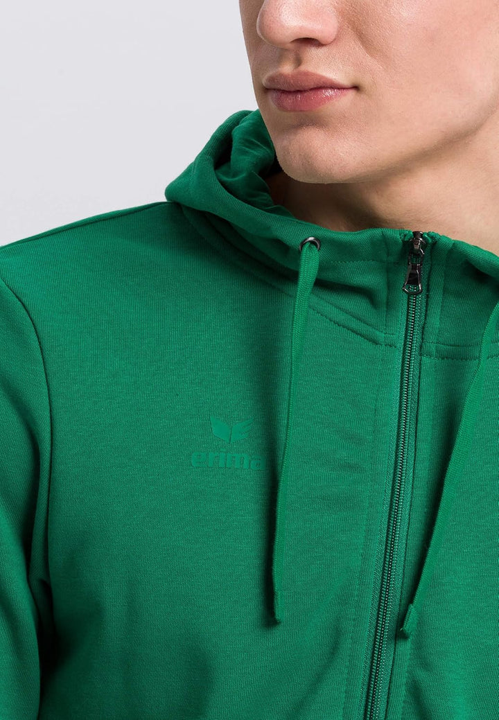 Erima Herren Basic Kapuzensweat Jacke M Smaragd, M Smaragd