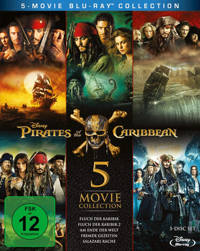 Pirates of the Caribbean 1-5 Box [Blu-ray], Blu-ray