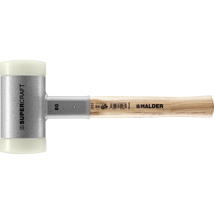 HALDER mit schwingungsdämpfendem, ergonomisch geformtem und lackiertem Hickorystiel | Ø=80 mm | 3366