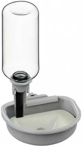 Wasserspender Hund für Käfig, 480ml trinkflasche Hunde Automatischer und Anti-Überlauf, Haustier Tri