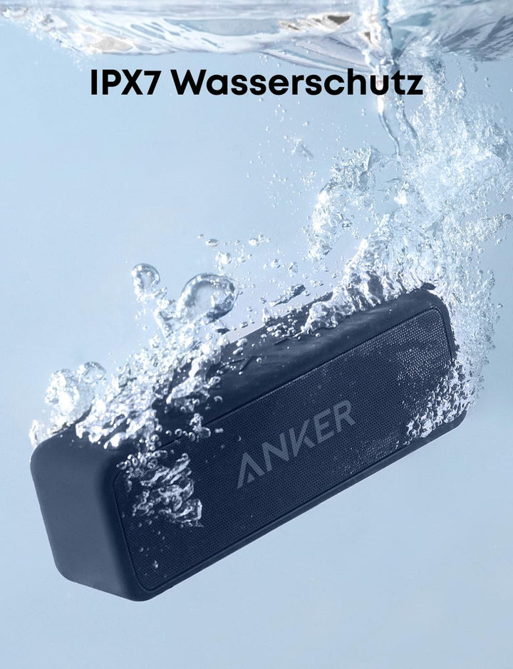 soundcore Anker 2 Bluetooth Lautsprecher, Fantastischer Sound, Enormer Bass mit Dualen Bass-Treibern