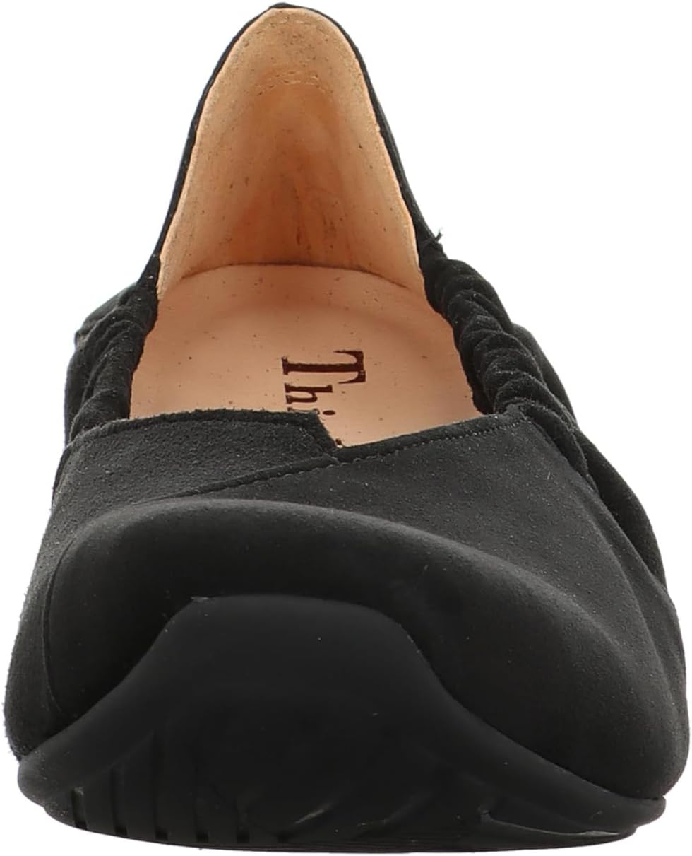 Think! Damen Gaudi Nachhaltige Wechselfussbett Ballerinas 37.5 EU 0000 Schwarz, 37.5 EU 0000 Schwarz