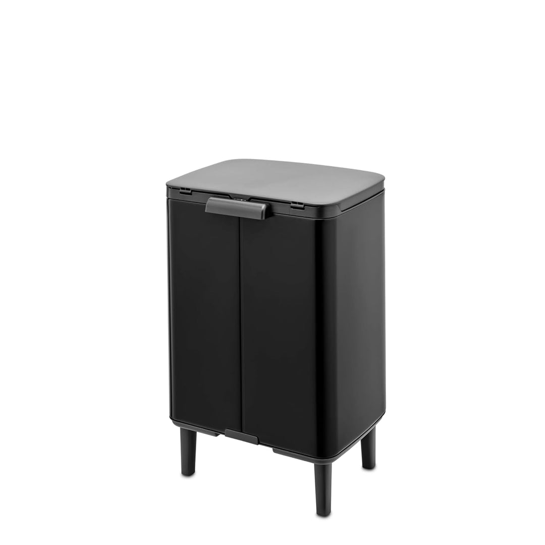 Brabantia - Mülleimer Bo Hi 12L mit Soft-Close-Deckel, herausnehmbarem Inneneimer und Transportgriff